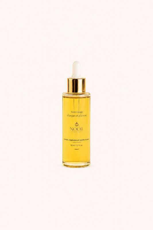 Soin visage à l’argan et à la rose